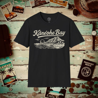 Kaneohe Bay Vintage Monochrome, Hawaii T-Shirt Black / S