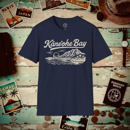 Kaneohe Bay Vintage Monochrome, Hawaii T-Shirt Navy / S