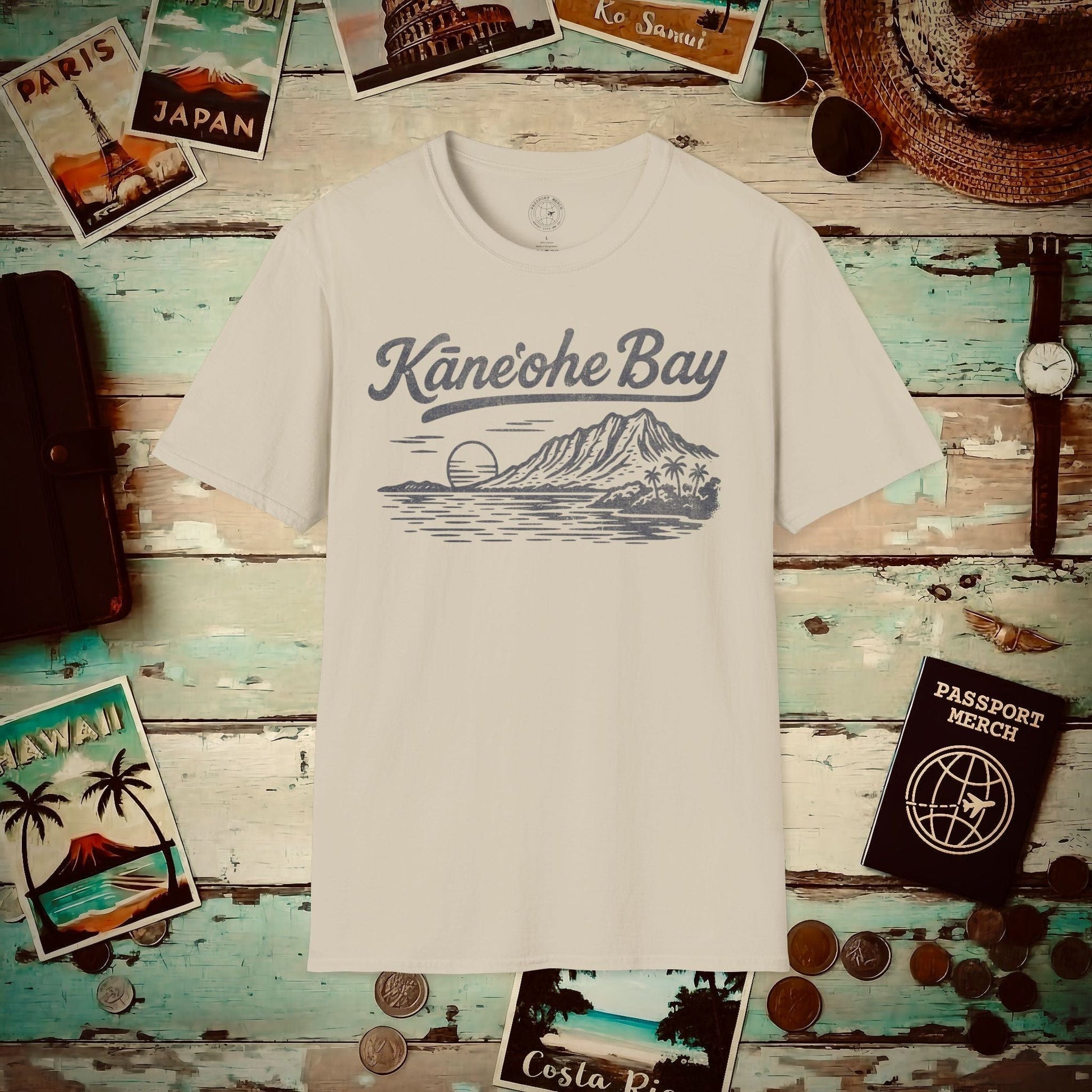 Kaneohe Bay Vintage Monochrome, Hawaii T-Shirt Sand / S