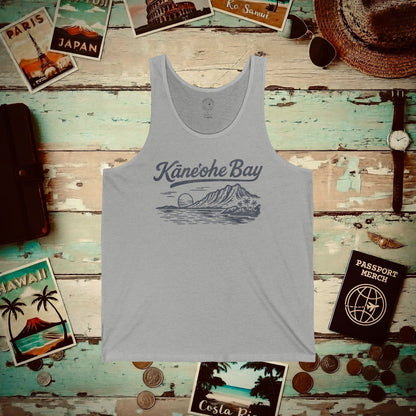 Kaneohe Bay Vintage Monochrome, Hawaii Tank Top Athletic Heather / XS