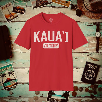Kauai Athletic Dept. Hawaii T-Shirt Red / S