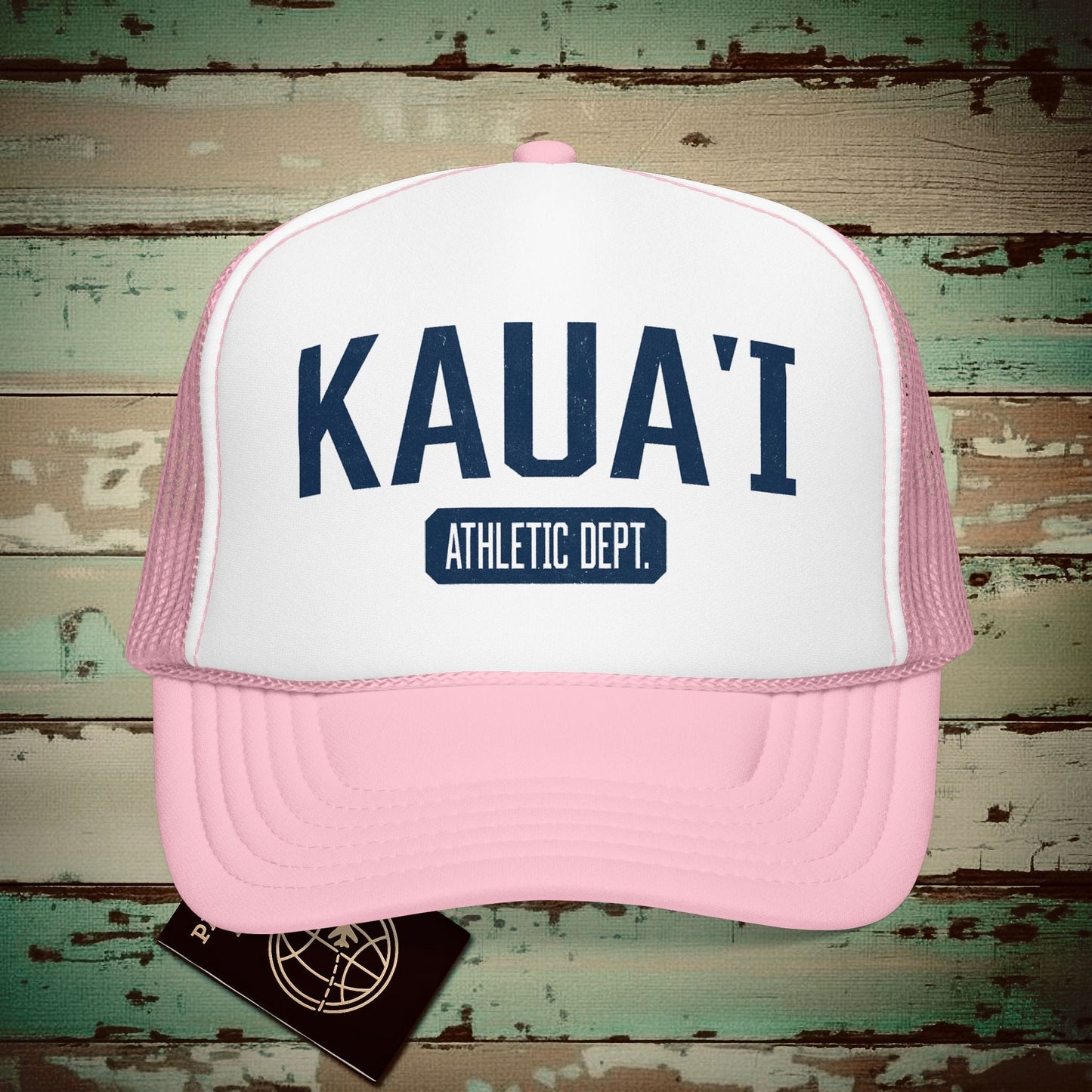 Kauai Athletic Dept. Hawaii Trucker Hat Light Pink/White / One size
