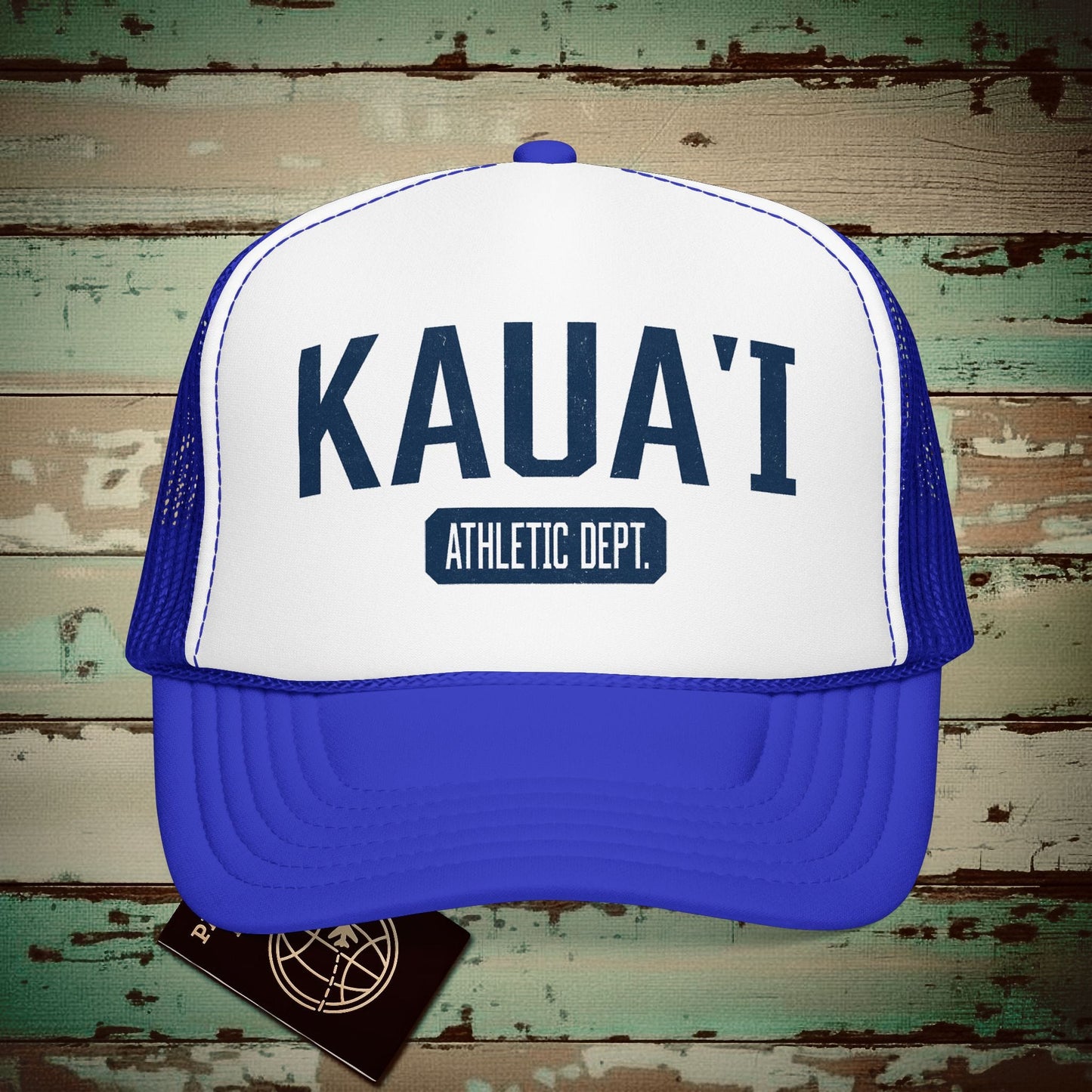 Kauai Athletic Dept. Hawaii Trucker Hat Royal / White / Royal / One size
