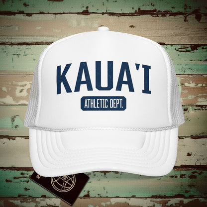 Kauai Athletic Dept. Hawaii Trucker Hat White / One size
