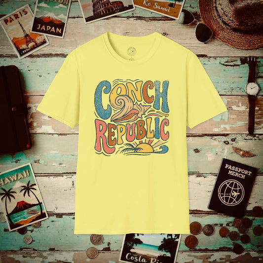 Key West Conch Republic, Florida T-Shirt Cornsilk / S