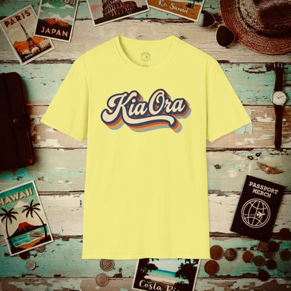 Kia Ora (Classic 70s), New Zealand T-Shirt Cornsilk / S