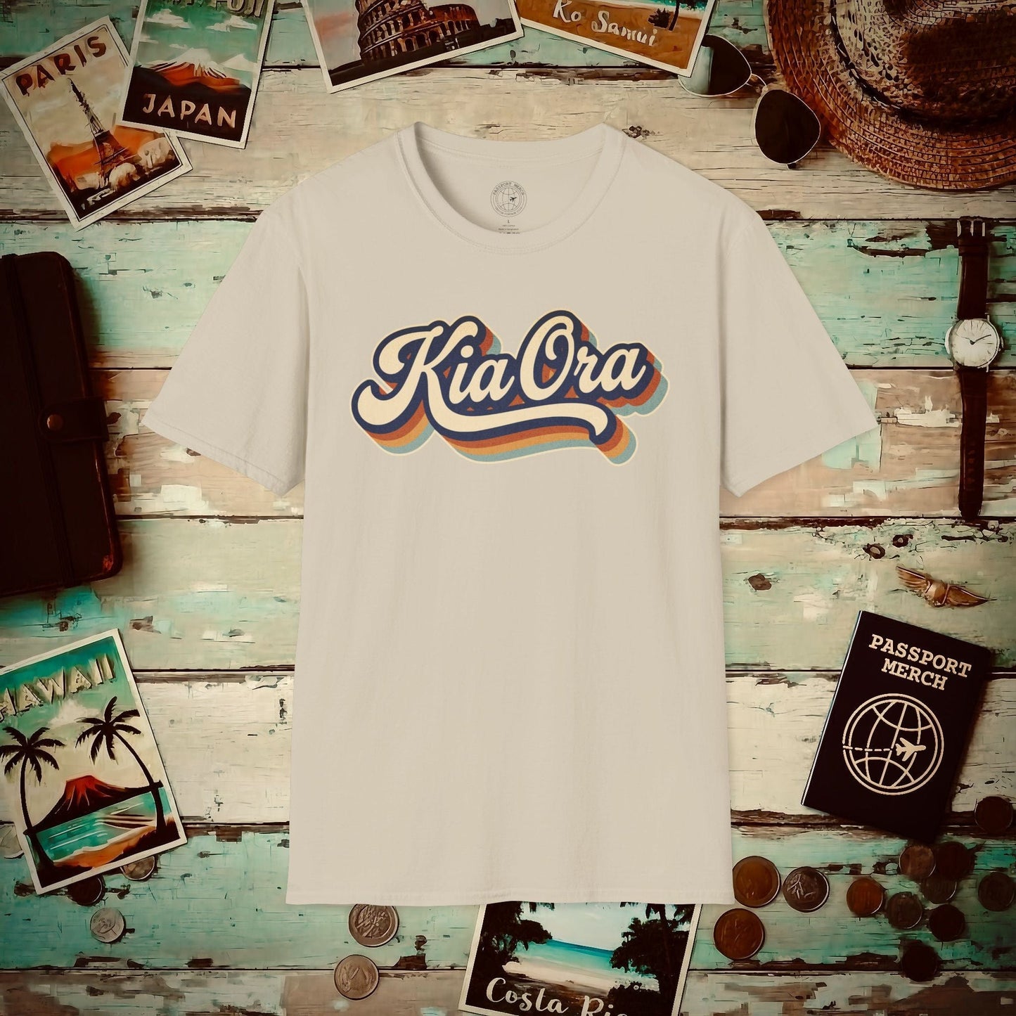 Kia Ora (Classic 70s), New Zealand T-Shirt Sand / S