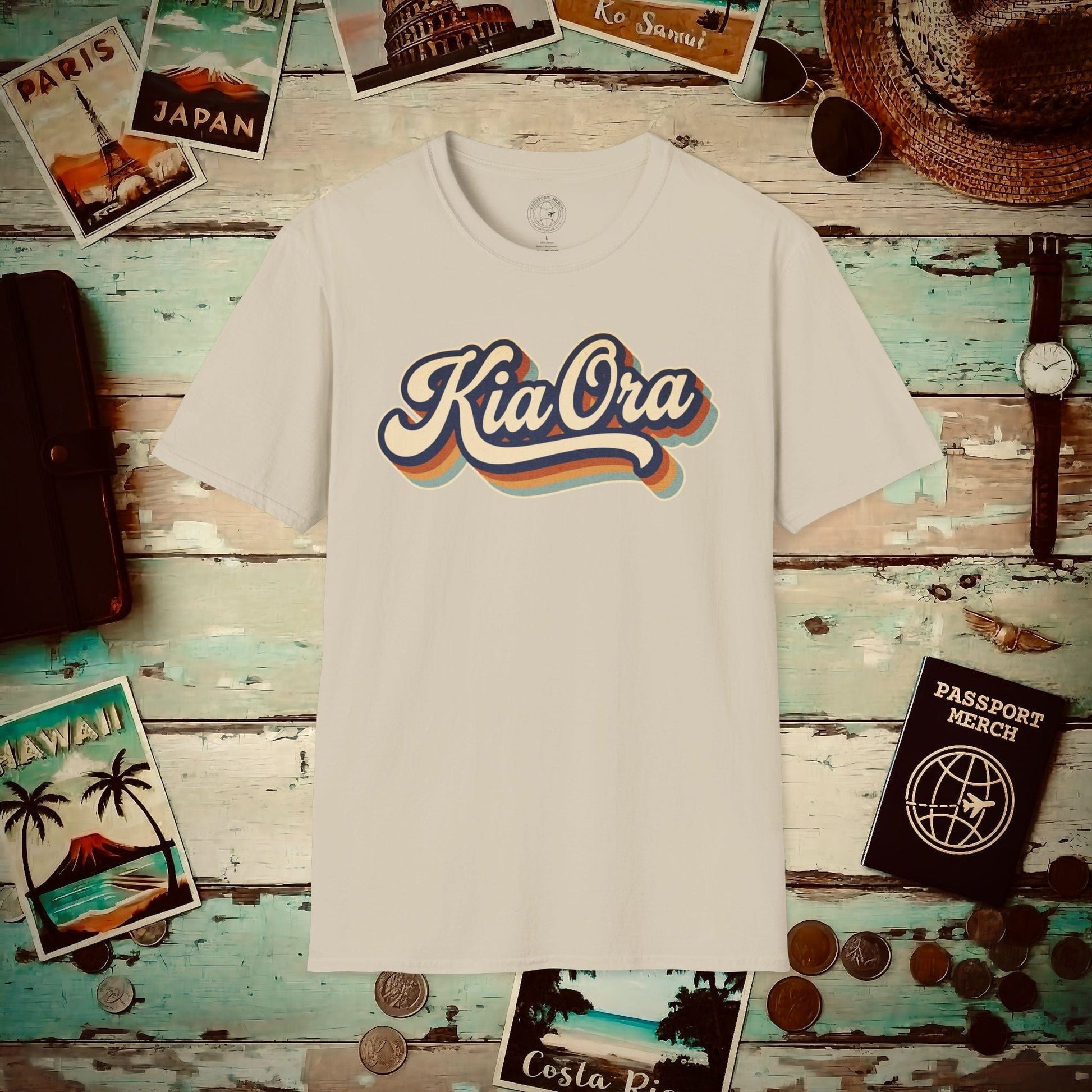 Kia Ora (Classic 70s), New Zealand T-Shirt Sand / S