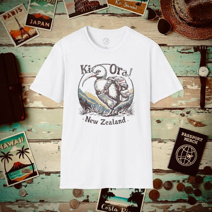 Kia Ora Kiwi, New Zealand T-Shirt White / S