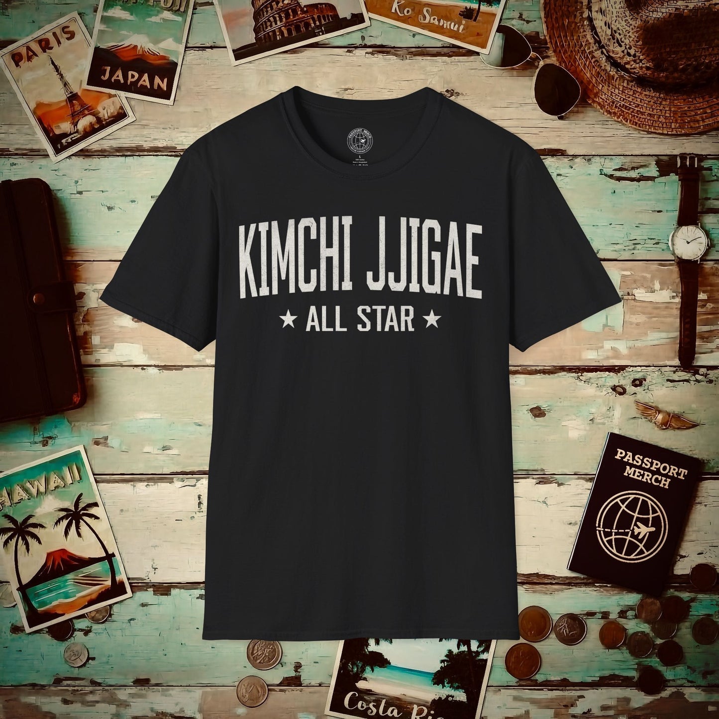 Kimchi Jjigae All Star, Korea T-Shirt Black / S