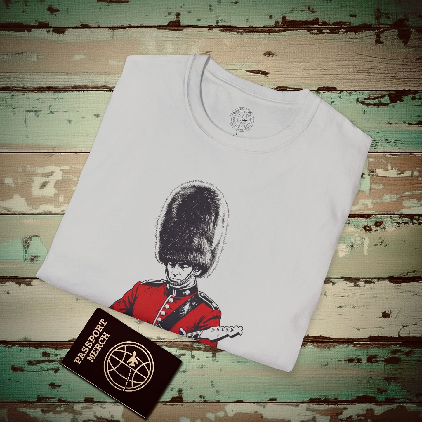 King's Guard Guitar Solo, England T-Shirt Ice Grey / S