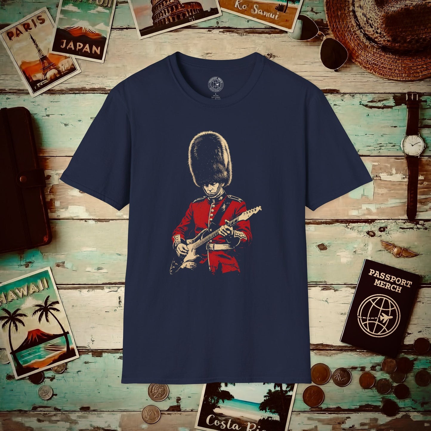 King's Guard Guitar Solo, England T-Shirt Navy / S