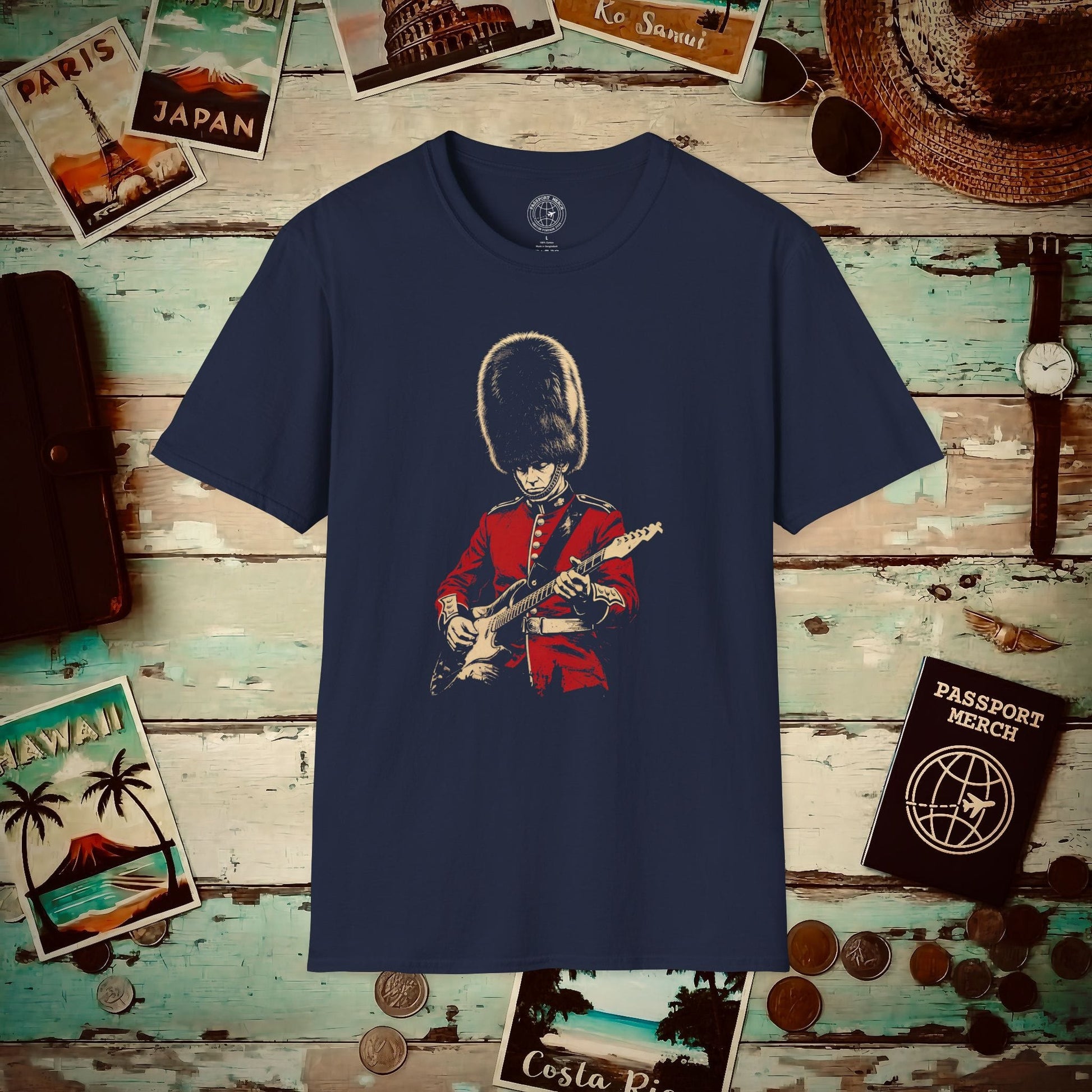 King's Guard Guitar Solo, England T-Shirt Navy / S