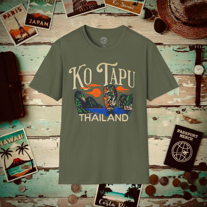 Ko Tapu, Thailand - 80's Vintage T-Shirt Military Green / S