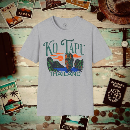 Ko Tapu, Thailand - 80's Vintage T-Shirt Sport Grey / S