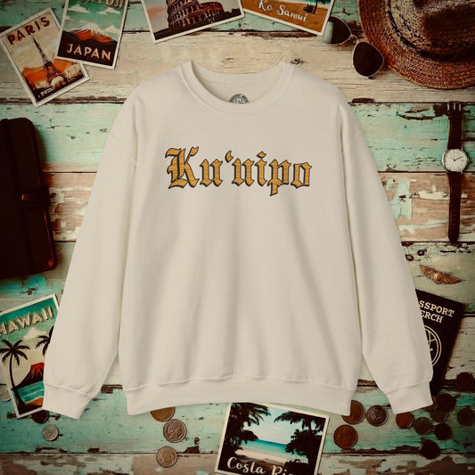 Koa Wood Ku'uipo (Hawaiian Jewelry Style) Crewneck Sand / S