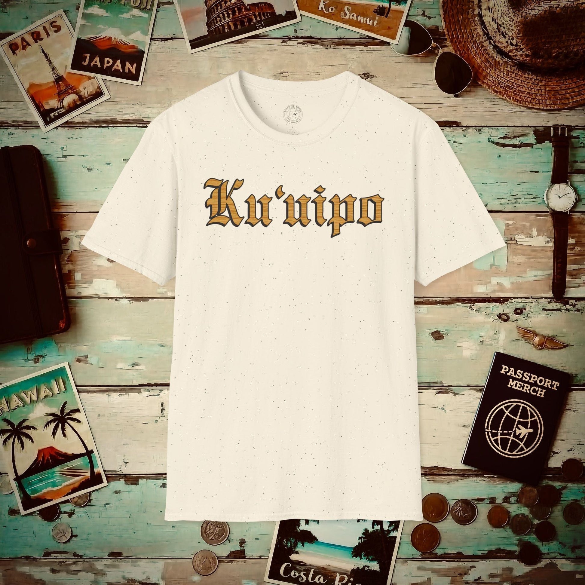 Koa Wood Ku'uipo (Hawaiian Jewelry Style) T-Shirt Natural / S