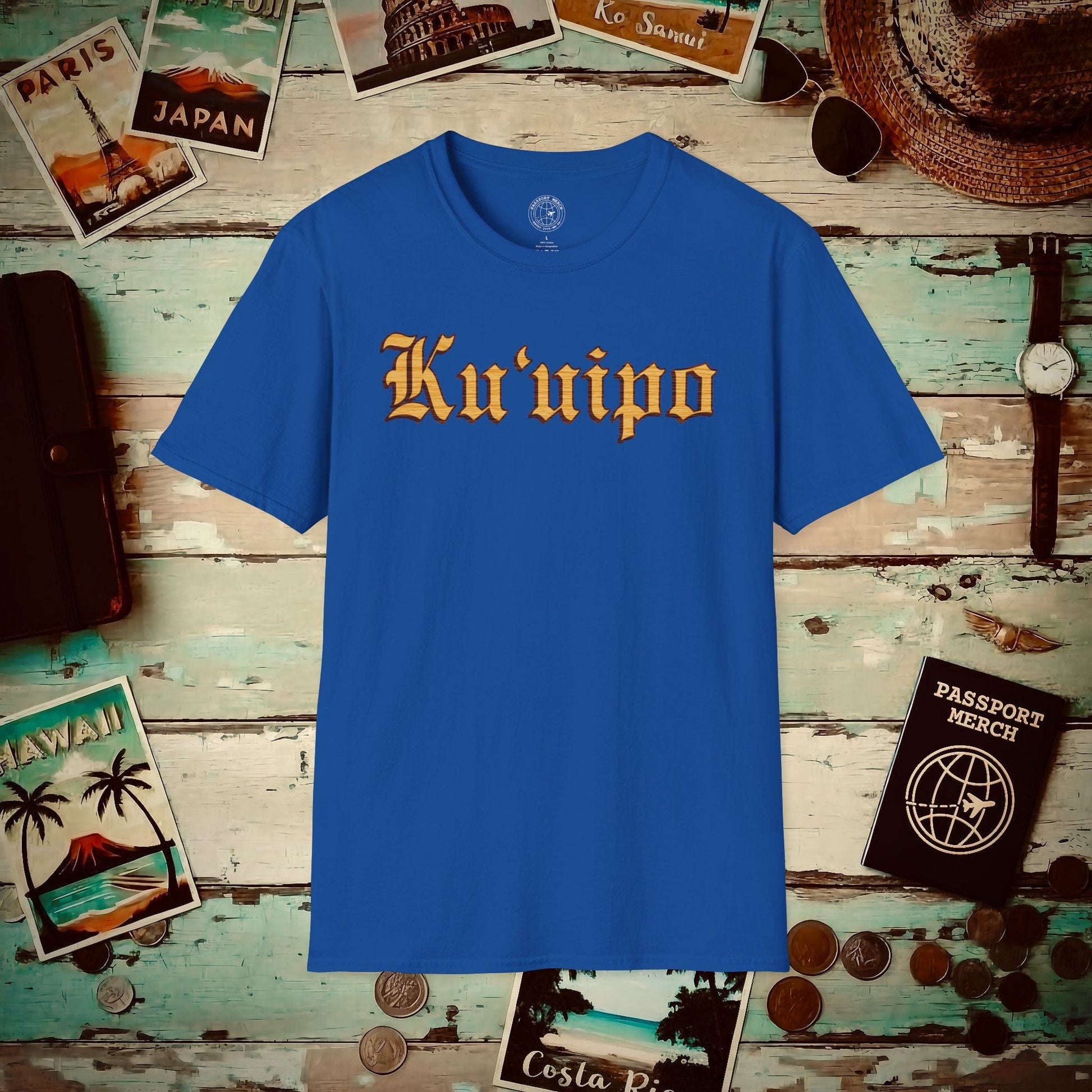 Koa Wood Ku'uipo (Hawaiian Jewelry Style) T-Shirt Royal / S