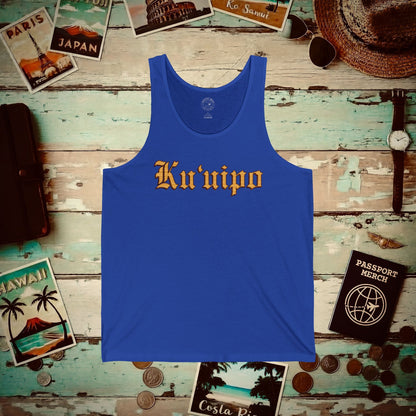 Koa Wood Ku'uipo (Hawaiian Jewelry Style) Tank Top True Royal / XS