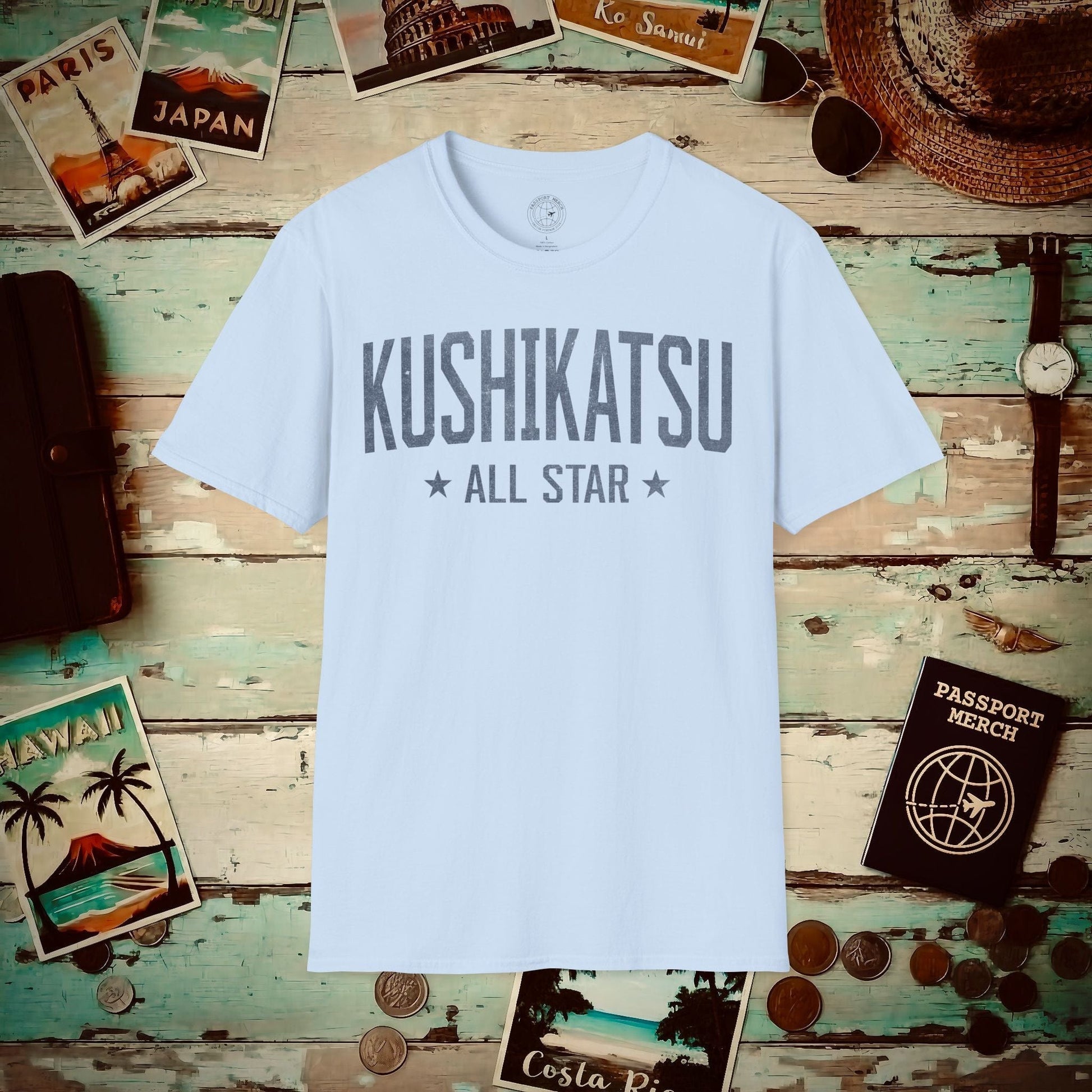 Kushikatsu All Star, Japan T-Shirt Light Blue / S