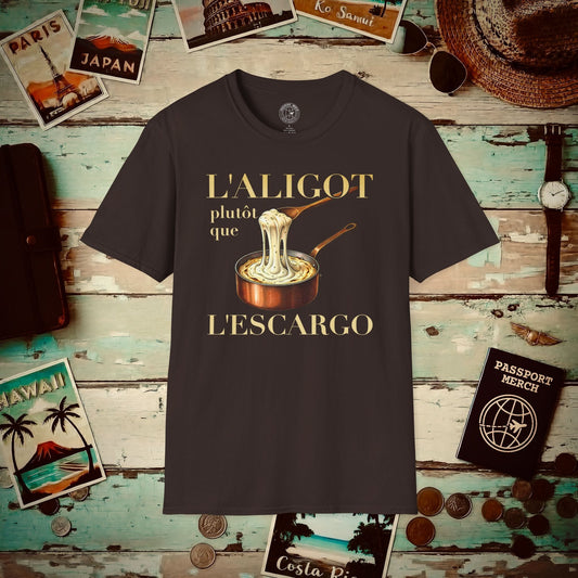 L'Aligot Rather Than Snails, France T-Shirt Dark Chocolate / S