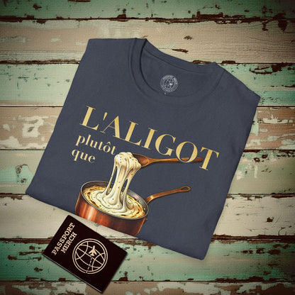 L'Aligot Rather Than Snails, France T-Shirt Heather Navy / S