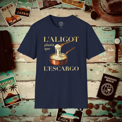 L'Aligot Rather Than Snails, France T-Shirt Navy / S