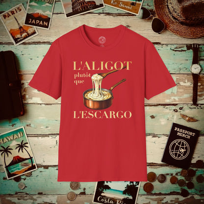 L'Aligot Rather Than Snails, France T-Shirt Red / S