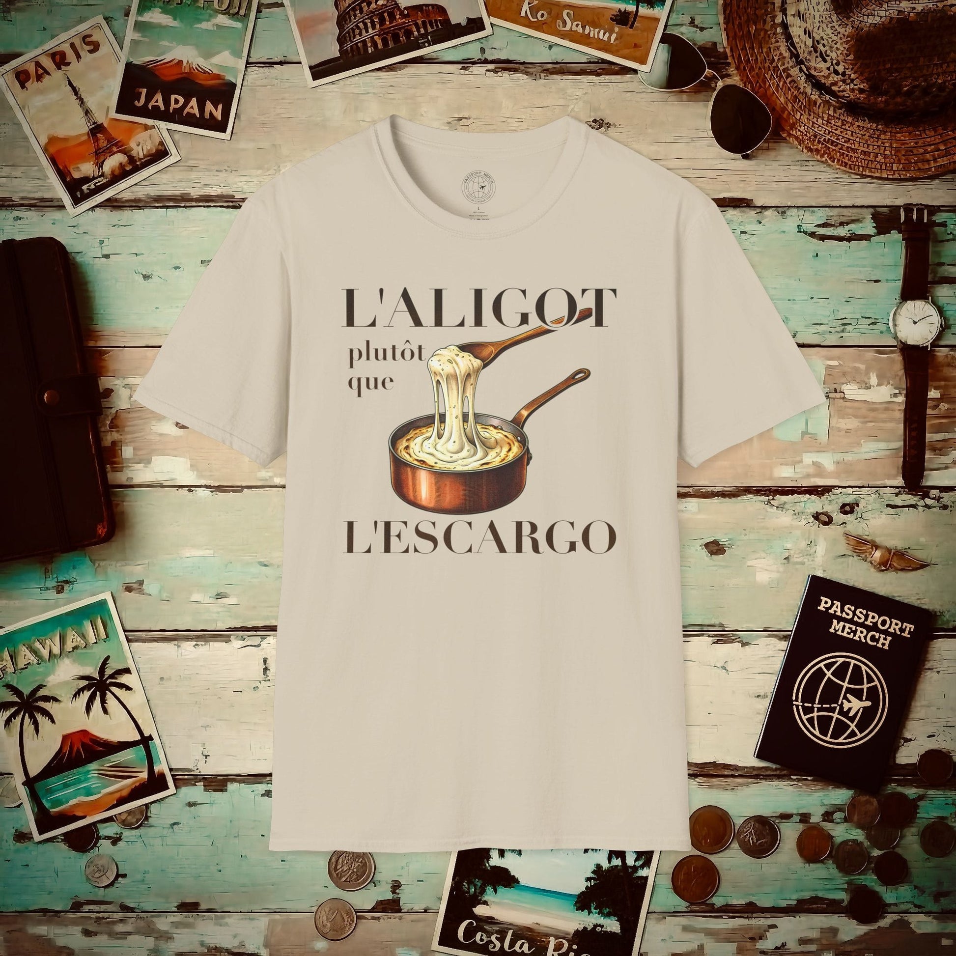 L'Aligot Rather Than Snails, France T-Shirt Sand / S