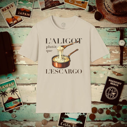 L'Aligot Rather Than Snails, France T-Shirt Sand / S