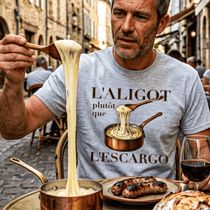 L'Aligot Rather Than Snails, France T-Shirt Sport Grey / S