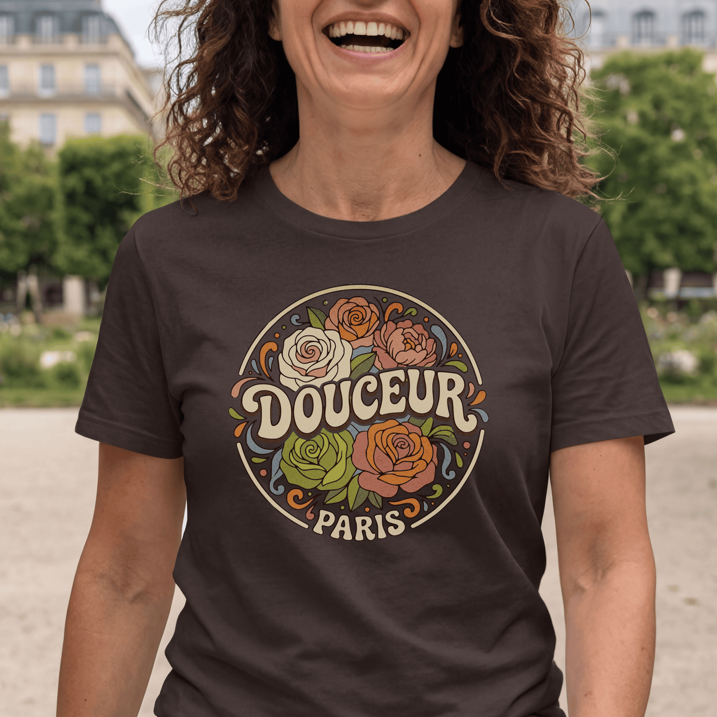 La Rose Douceur, France T-Shirt Dark Chocolate / S