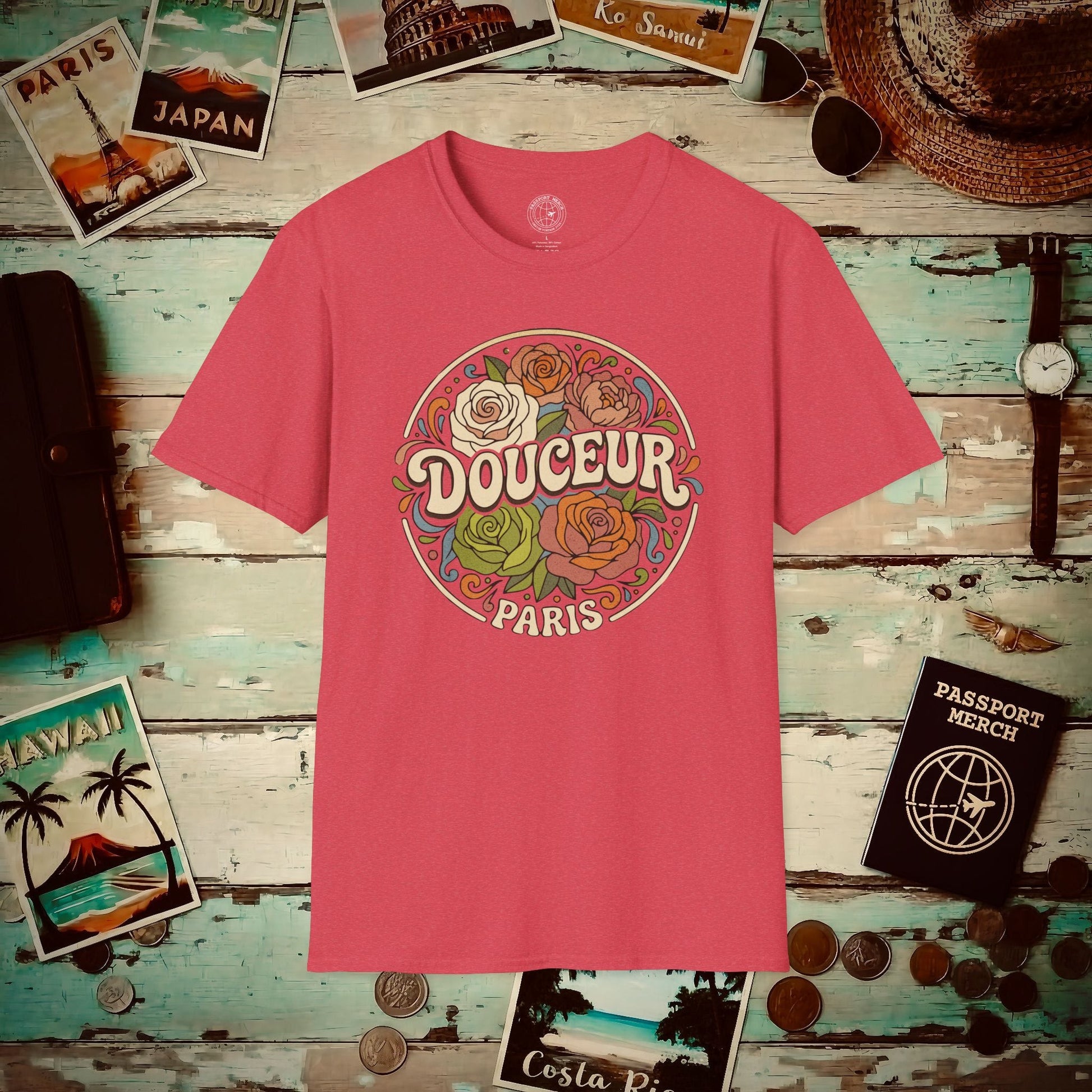 La Rose Douceur, France T-Shirt Heather Red / S