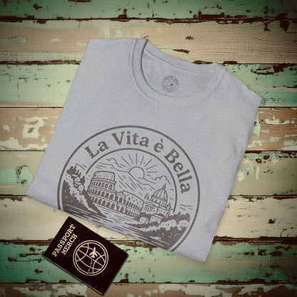 La Vita è Bella, Italy T-Shirt Sport Grey / S