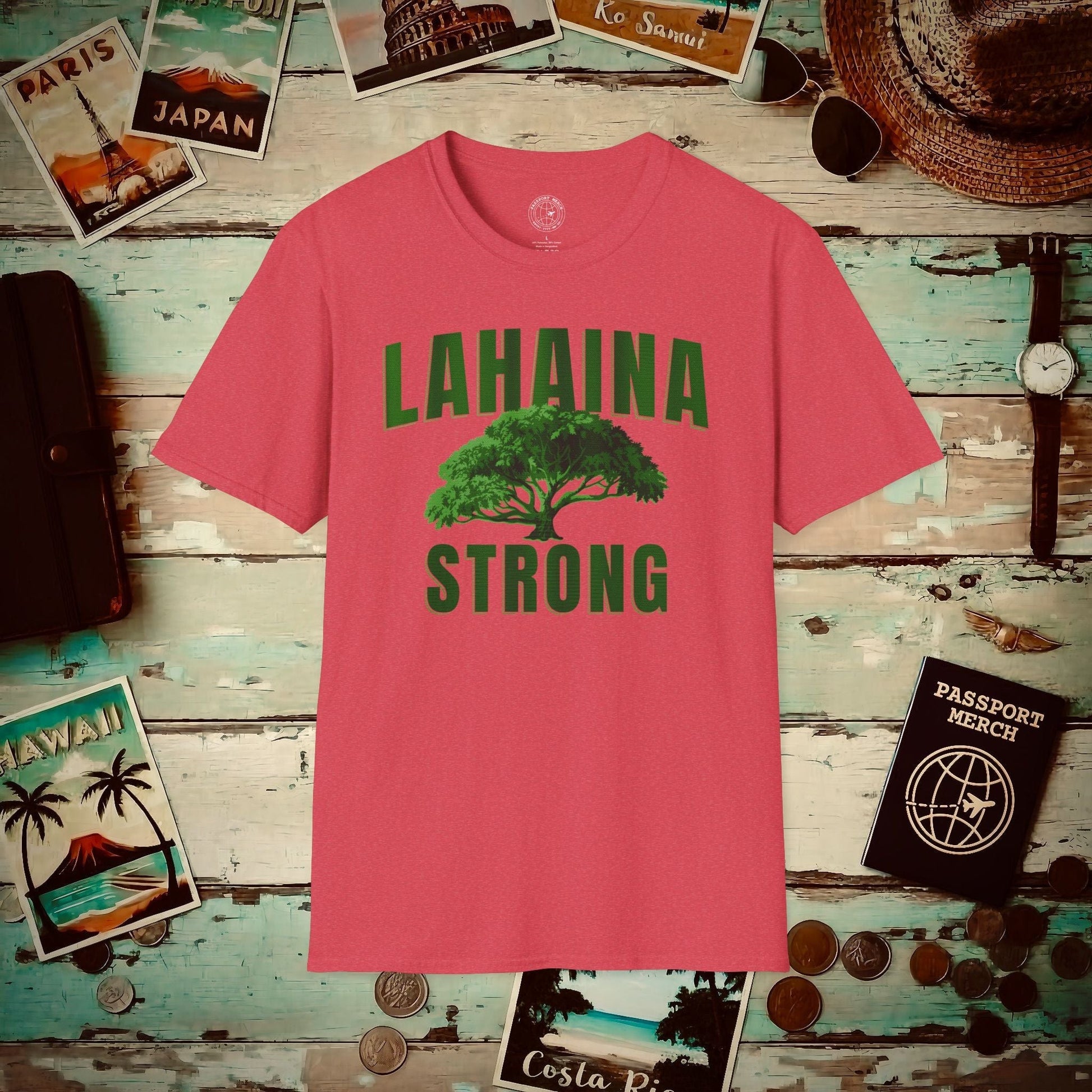 Lahaina Strong, Maui, Hawaii T-Shirt Heather Red / S