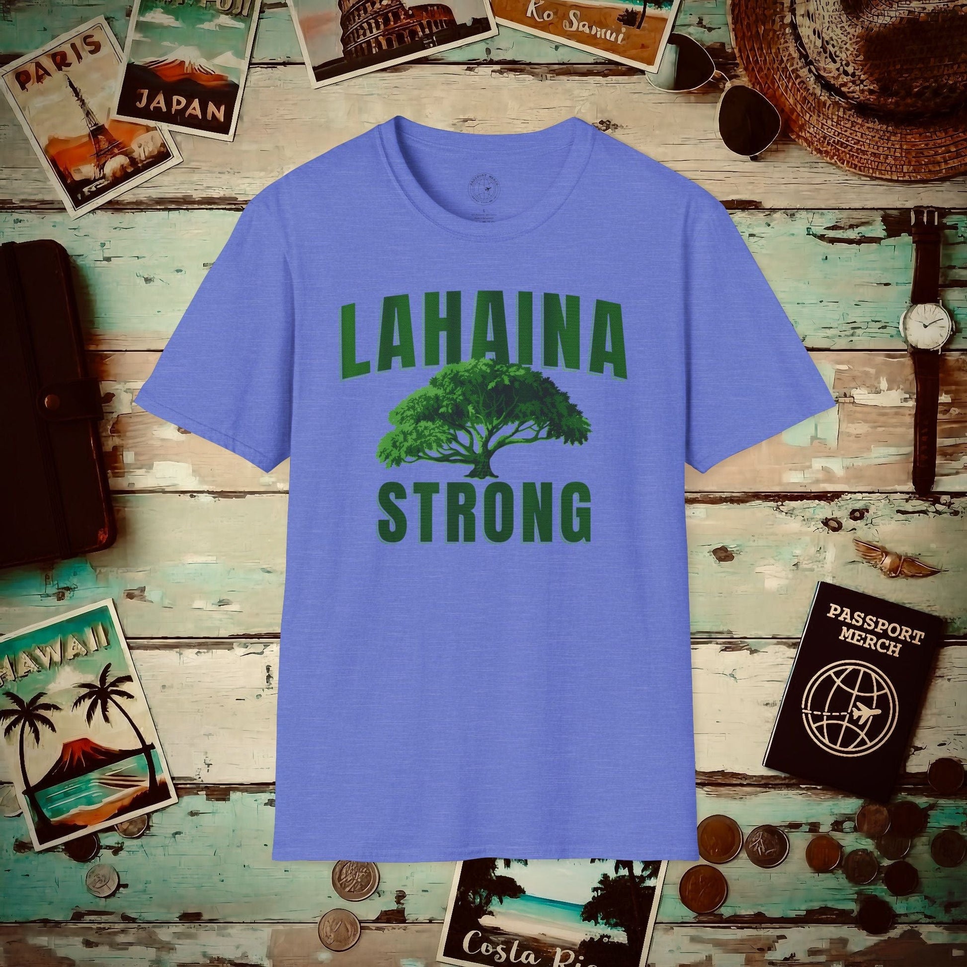 Lahaina Strong, Maui, Hawaii T-Shirt Heather Royal / S