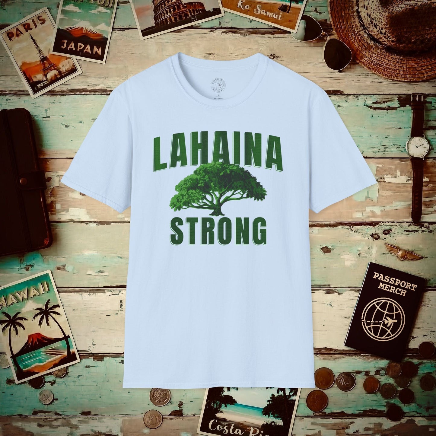 Lahaina Strong, Maui, Hawaii T-Shirt Light Blue / S