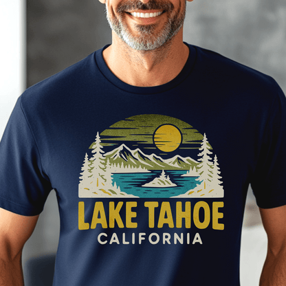 Lake Tahoe, California - 80's Vintage T-Shirt Navy / S