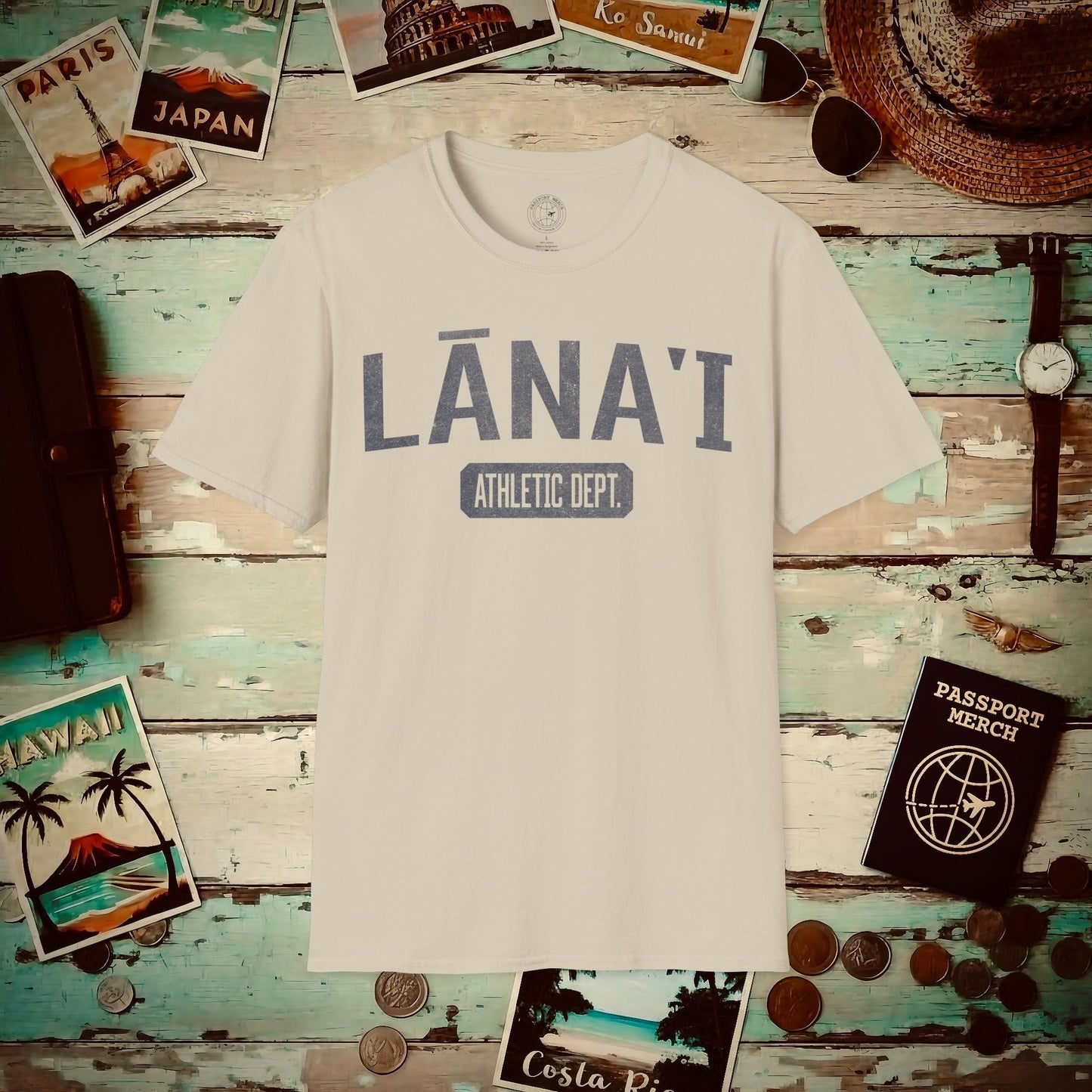 Lanai Athletic Dept. Hawaii T-Shirt Sand / S