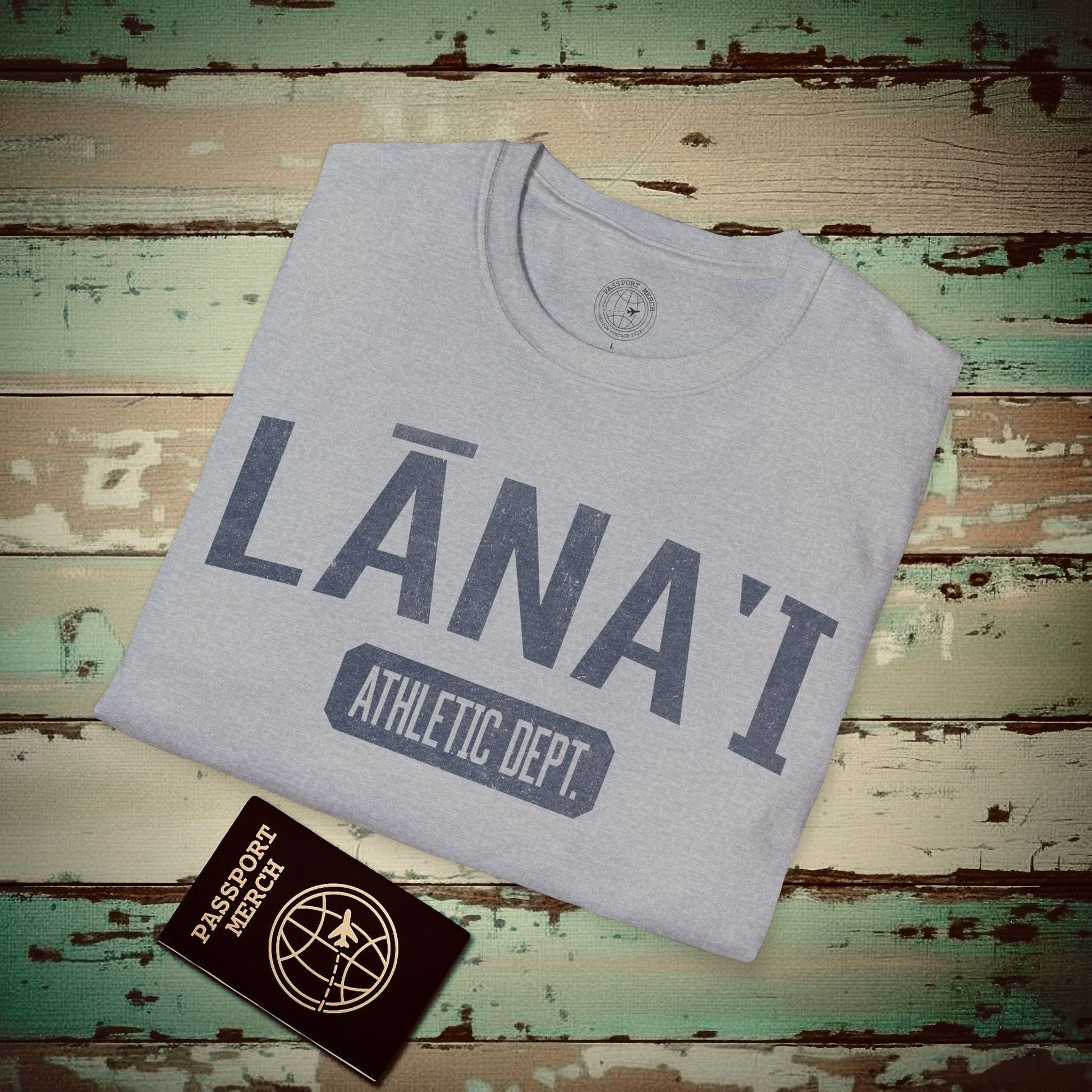 Lanai Athletic Dept. Hawaii T-Shirt Sport Grey / S
