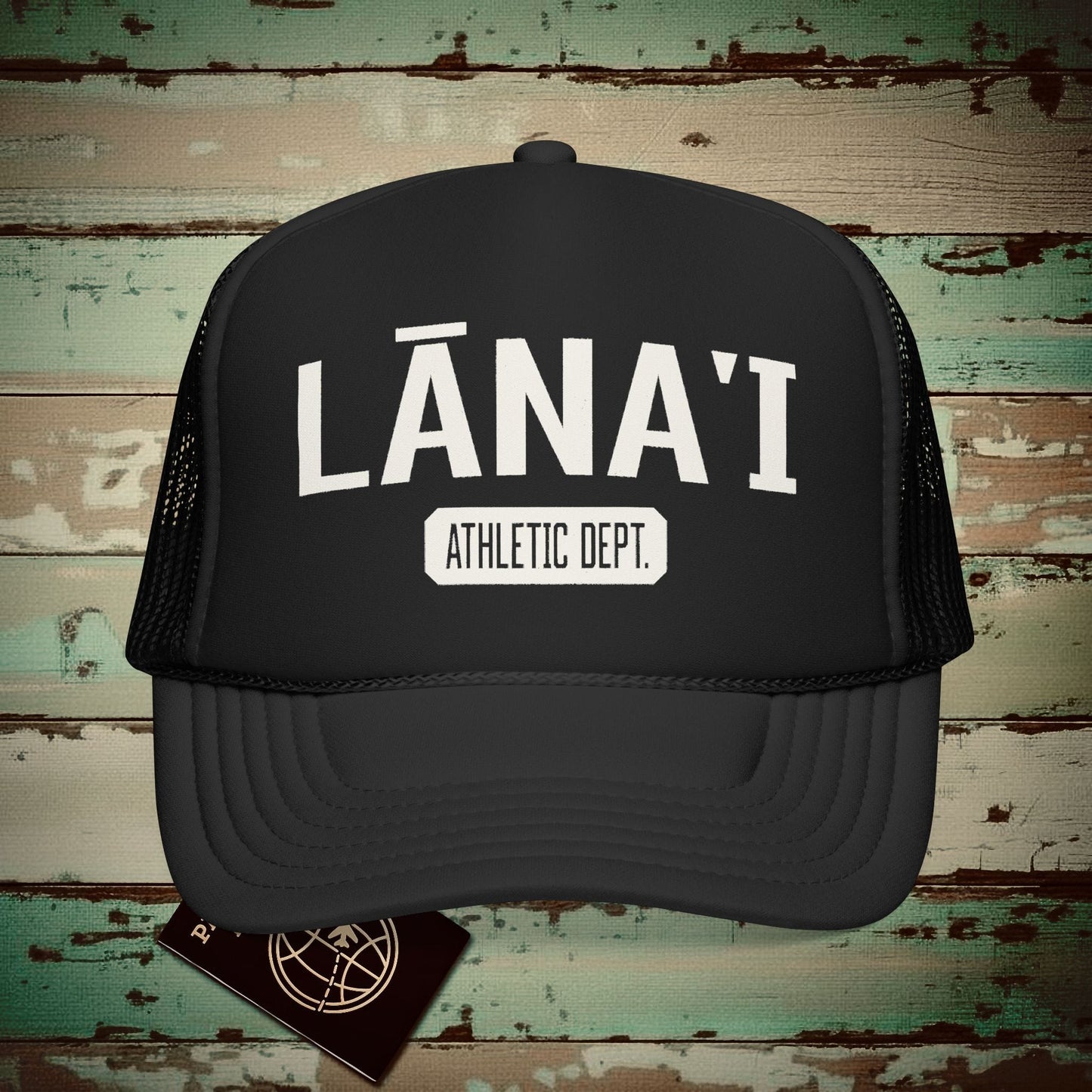 Lanai Athletic Dept. Hawaii Trucker Hat Black / One size