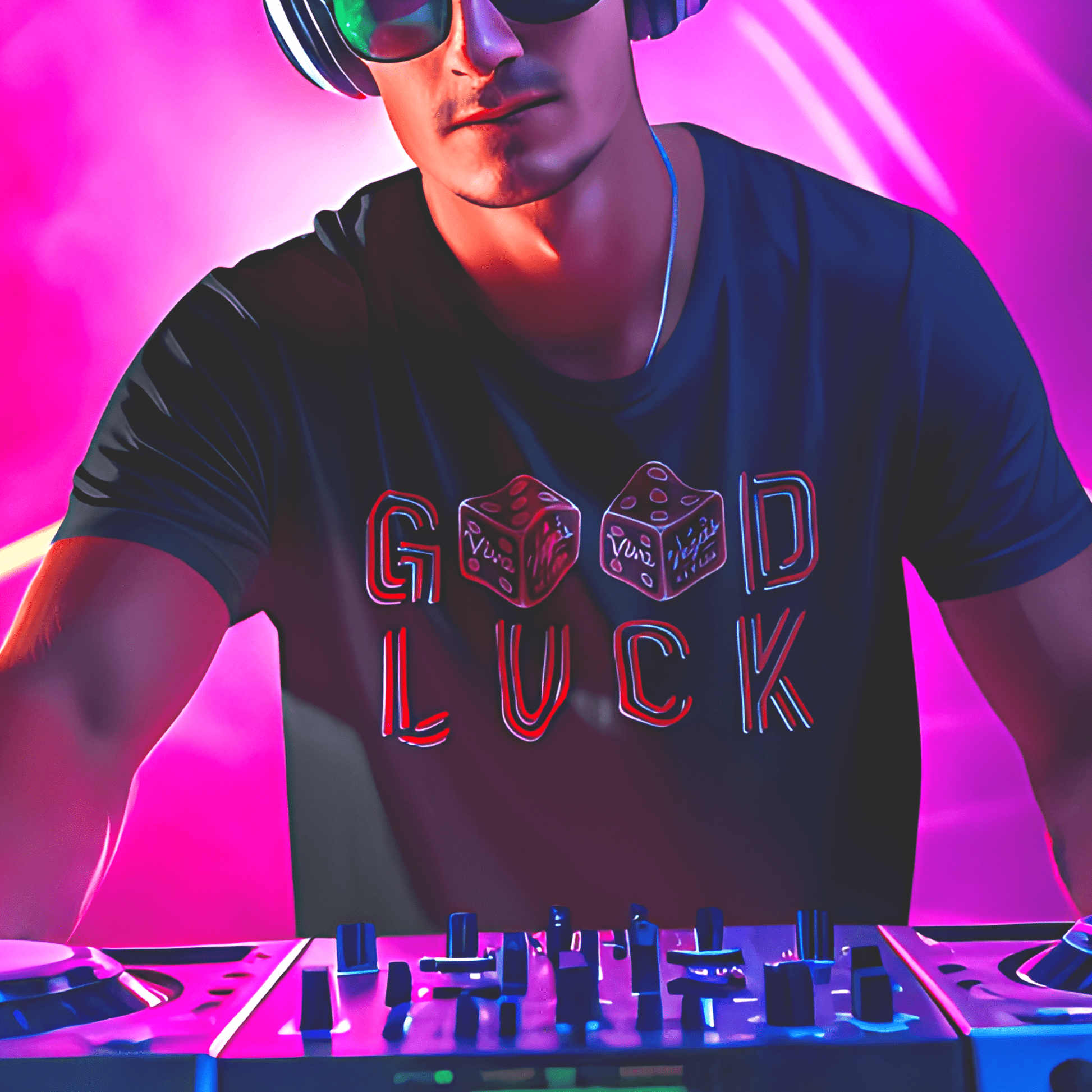 Las Vegas, Nevada, Good Luck T-Shirt Black / S