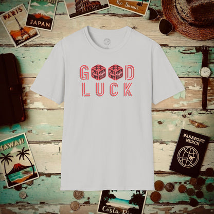 Las Vegas, Nevada, Good Luck T-Shirt Ice Grey / S