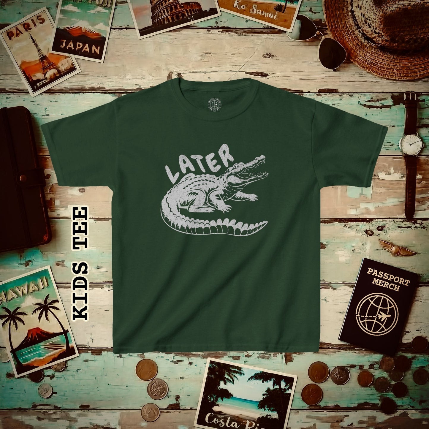 Later Florida Gator Kids Tee Forest Green / XS