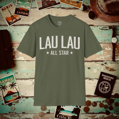 Lau Lau All Star, Hawaii T-Shirt Military Green / S