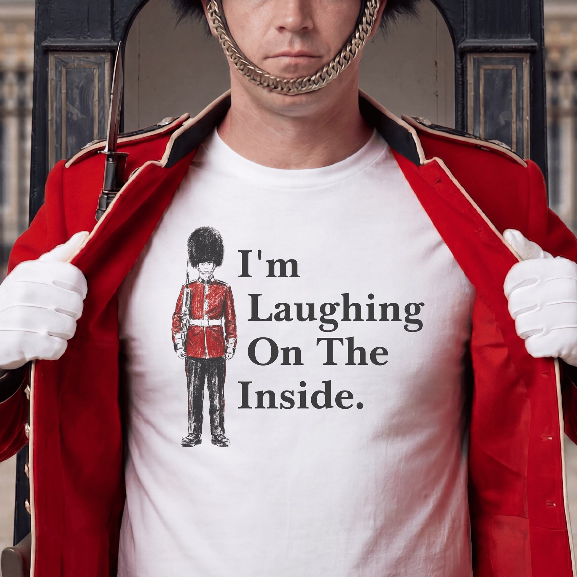 Laughing on the Inside, England T-Shirt White / S