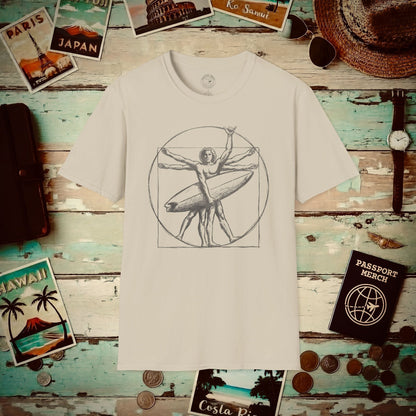 Leonardo da Shaka Vitruvian Man, Hawaii T-Shirt Sand / S