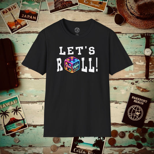 Let's Roll! Las Vegas, Nevada T-Shirt Black / S