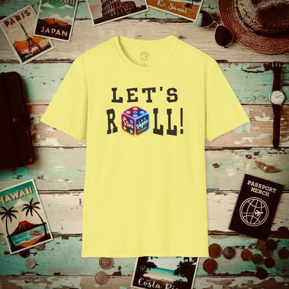 Let's Roll! Las Vegas, Nevada T-Shirt Cornsilk / S
