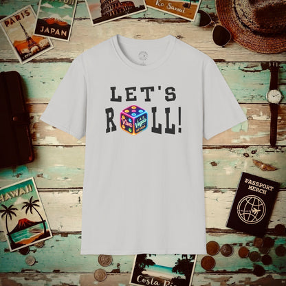Let's Roll! Las Vegas, Nevada T-Shirt Ice Grey / S